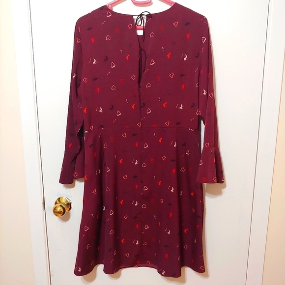 RW & Co Burgundy Midi Dress - Picture 4 of 10